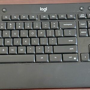 Logitech Black Wireless Keyboard with Sleek Design